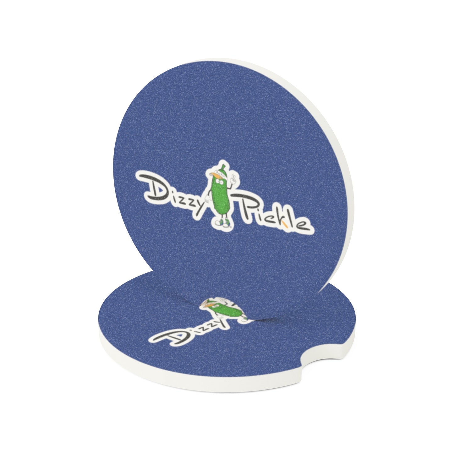 Dizzy Pickle DZY P Classic Navy Blue Soapstone Car Coaster