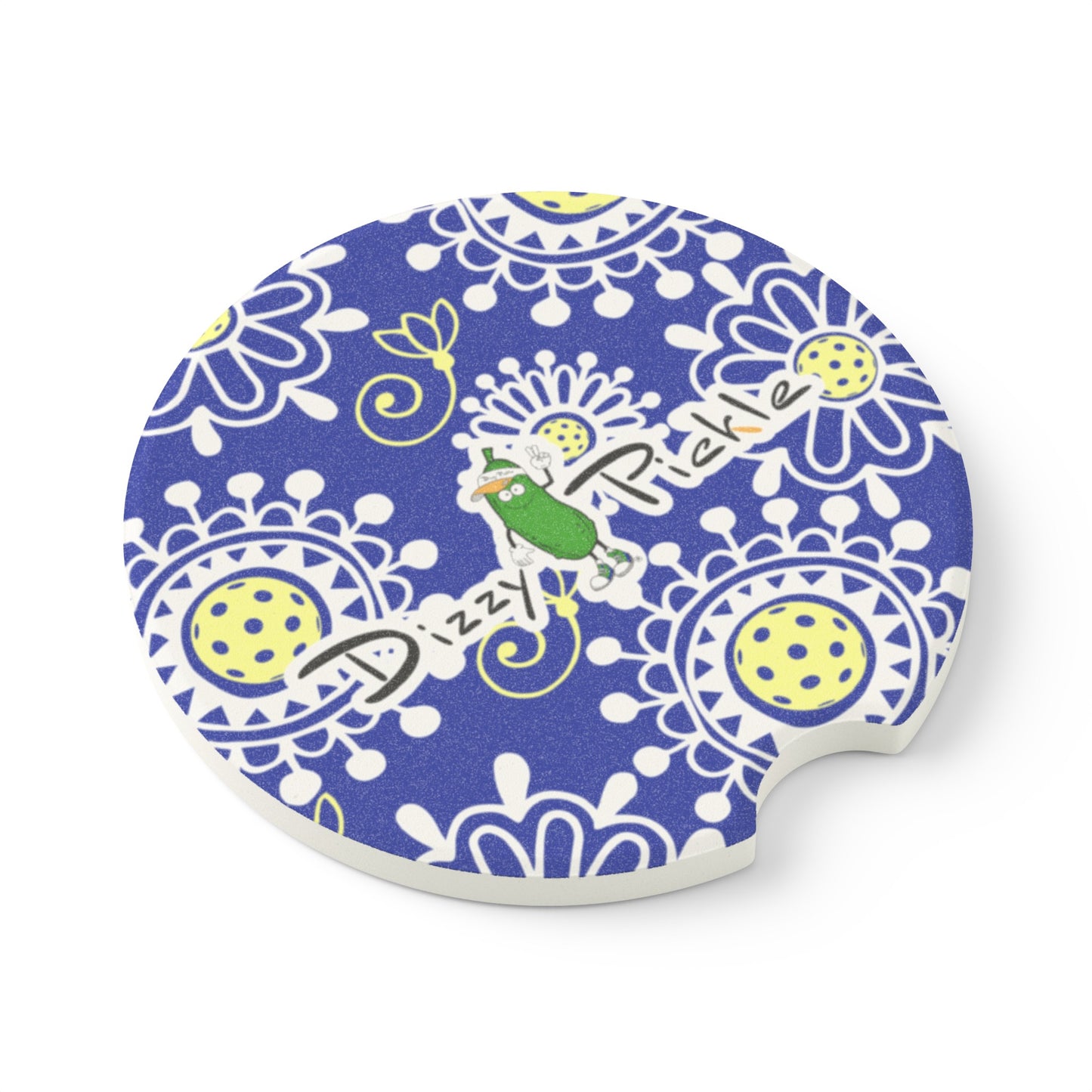 Dizzy Pickle Coming Up Daisies BY Soapstone Car Coaster