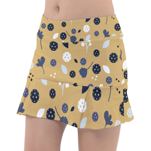 SMALL Dizzy Pickle Lesley Women's Pickleball Classic Skort Inner Shorts Pockets Gold