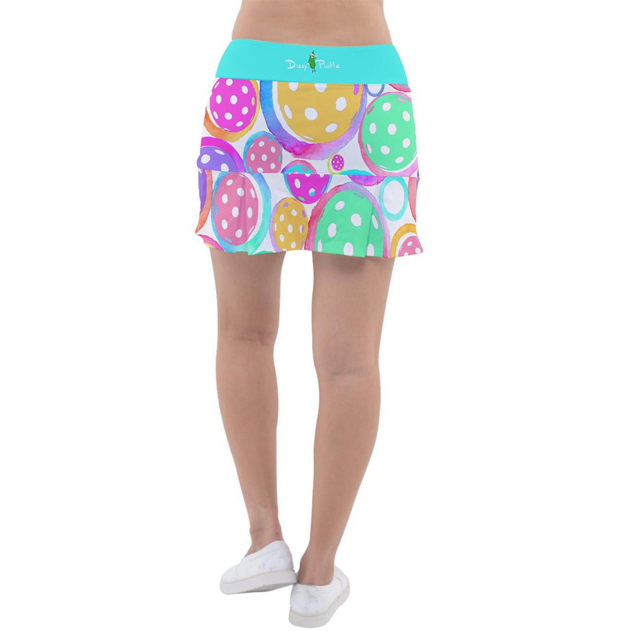 SMALL Dizzy Pickle Emily Main Women's 15" Pickleball Pleated Skorts with Inner Shorts & Pockets