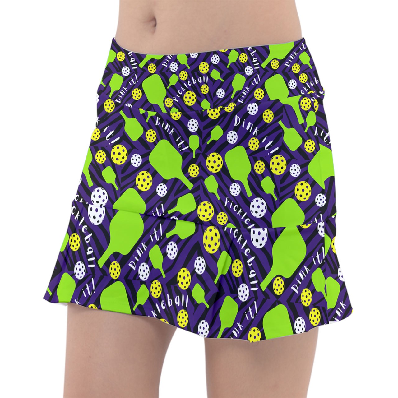 Dizzy Pickle Dinking Diva BG Mini Women's Classic 15" Pickleball Skorts with Inner Shorts and Pockets