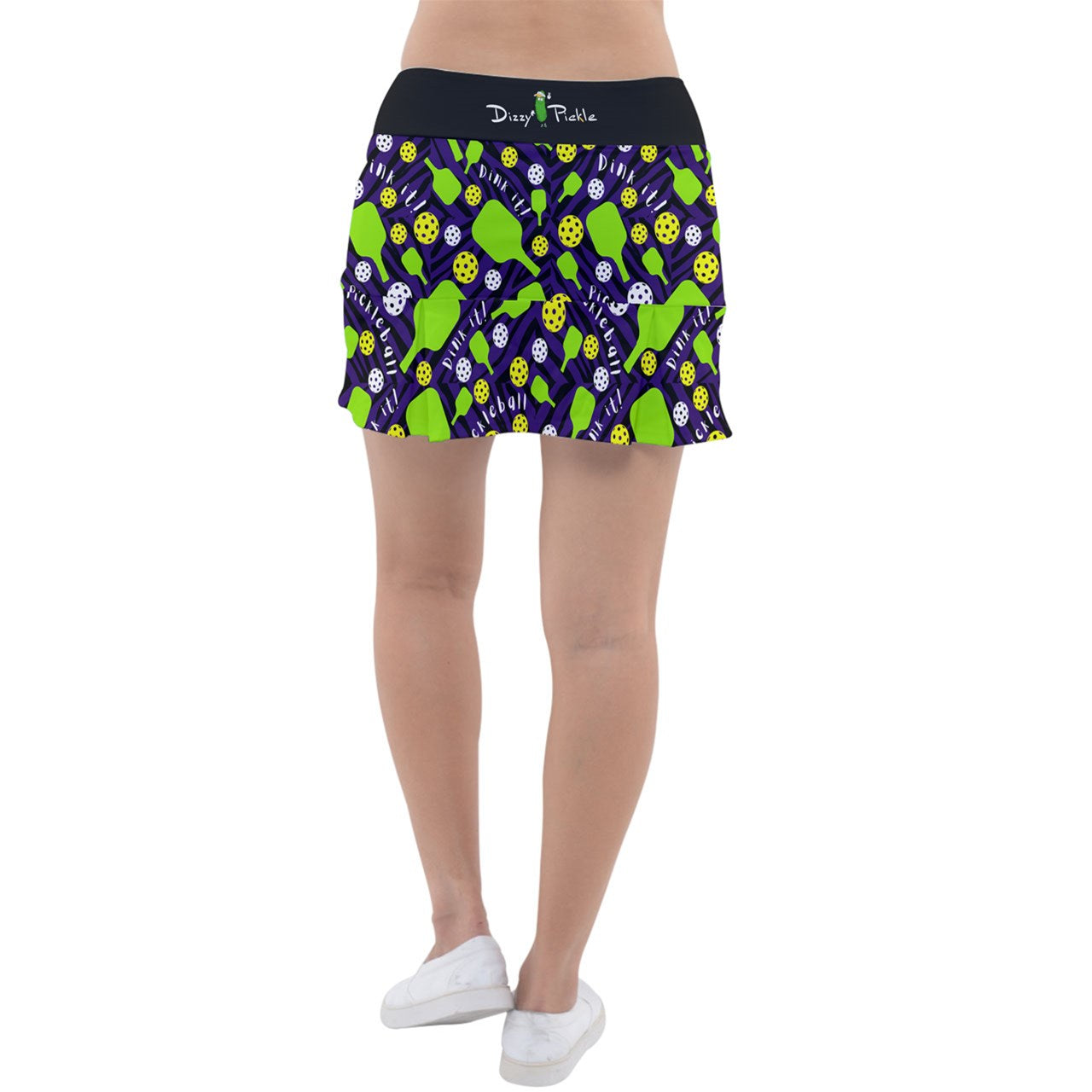 Dizzy Pickle Dinking Diva BG Mini Women's Classic 15" Pickleball Skorts with Inner Shorts and Pockets