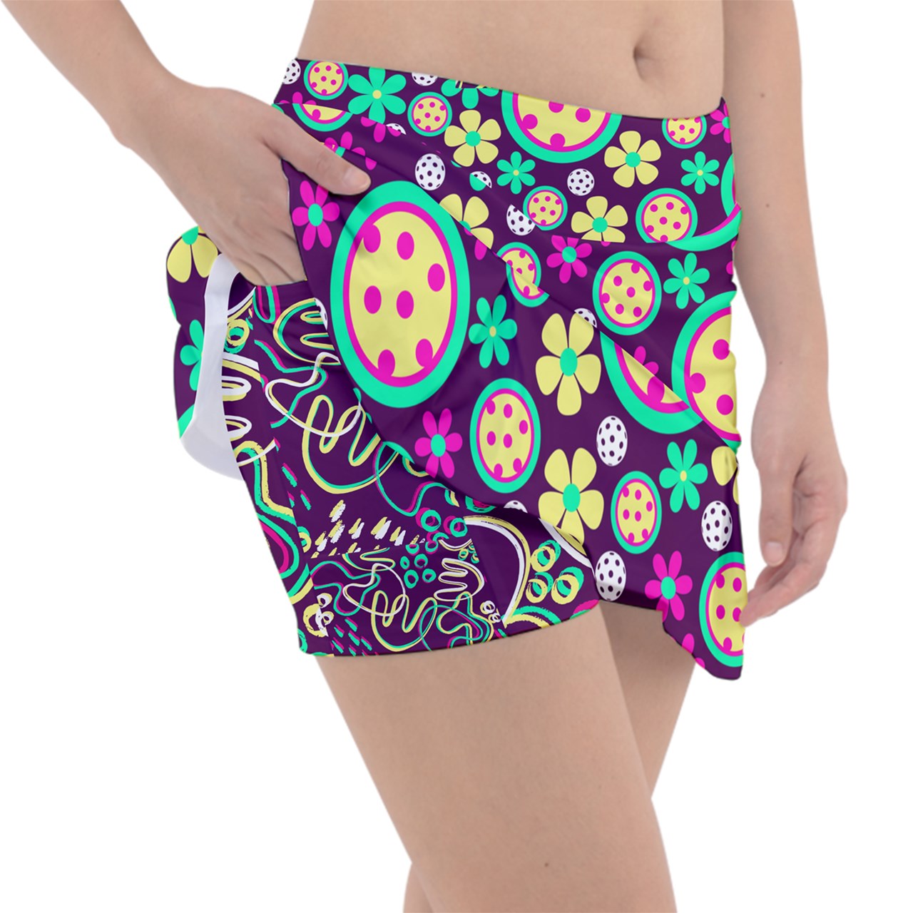 Dizzy Pickle Charlotte Main Women's Classic 15" Pickleball Skort with Inner Short and Pockets