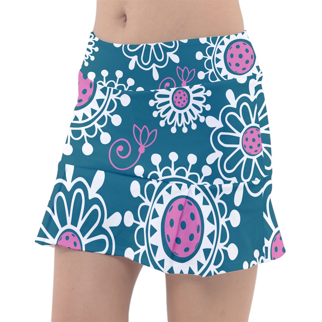 Dizzy Pickle Coming Up Daisies TP Main Women's Classic 15" Pickleball Skort with Inner Shorts and Pockets
