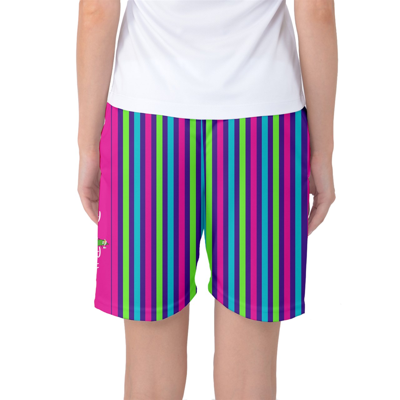 Dizzy Pickle Diana Striped Women's Pickleball Long Athletic Shorts