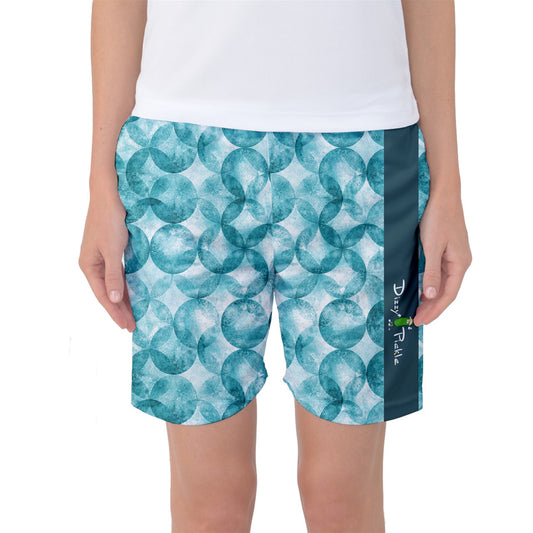 Heidi - TW - Bubbles - Women's Long Pickleball Athletic Shorts by Dizzy Pickle