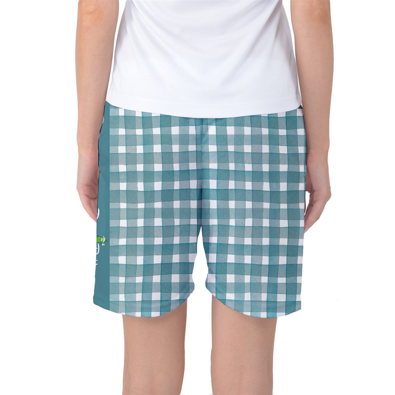 Heidi - TW - Gingham - Women's Long Pickleball Athletic Shorts by Dizzy Pickle