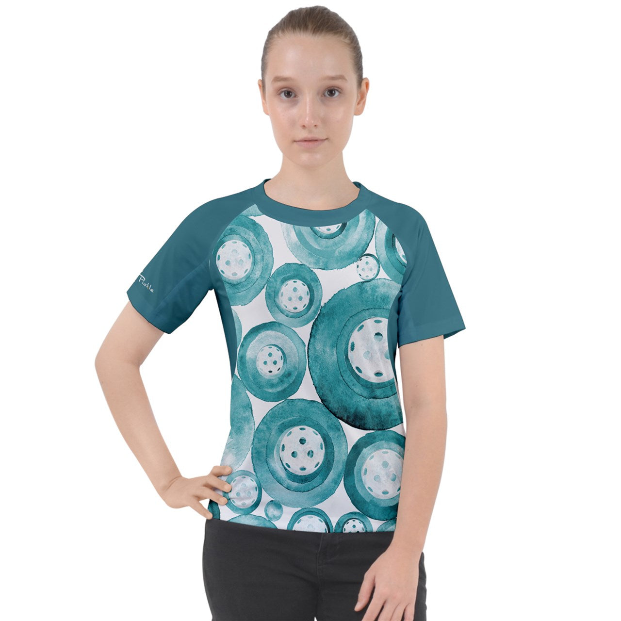 Heidi - TW - Women's Pickleball Sport Raglan T-shirt by Dizzy Pickle