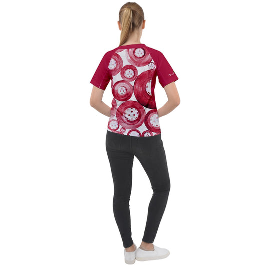 Heidi - RW - Women's Pickleball Sport Raglan T-shirt by Dizzy Pickle