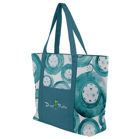 Dizzy Pickle Heidi TW Women's Pickleball Zip-Up Canvas Bag Teal White