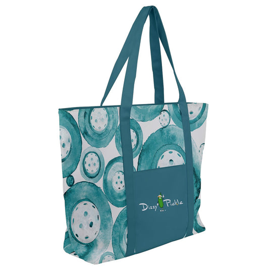 Dizzy Pickle Heidi TW Women's Pickleball Zip-Up Canvas Bag Teal White