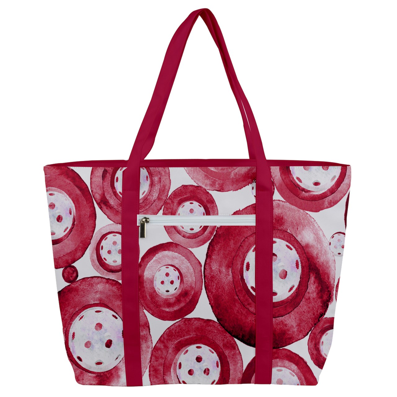 Dizzy Pickle Heidi RW Women's Pickleball Zip-Up Canvas Bag Red White