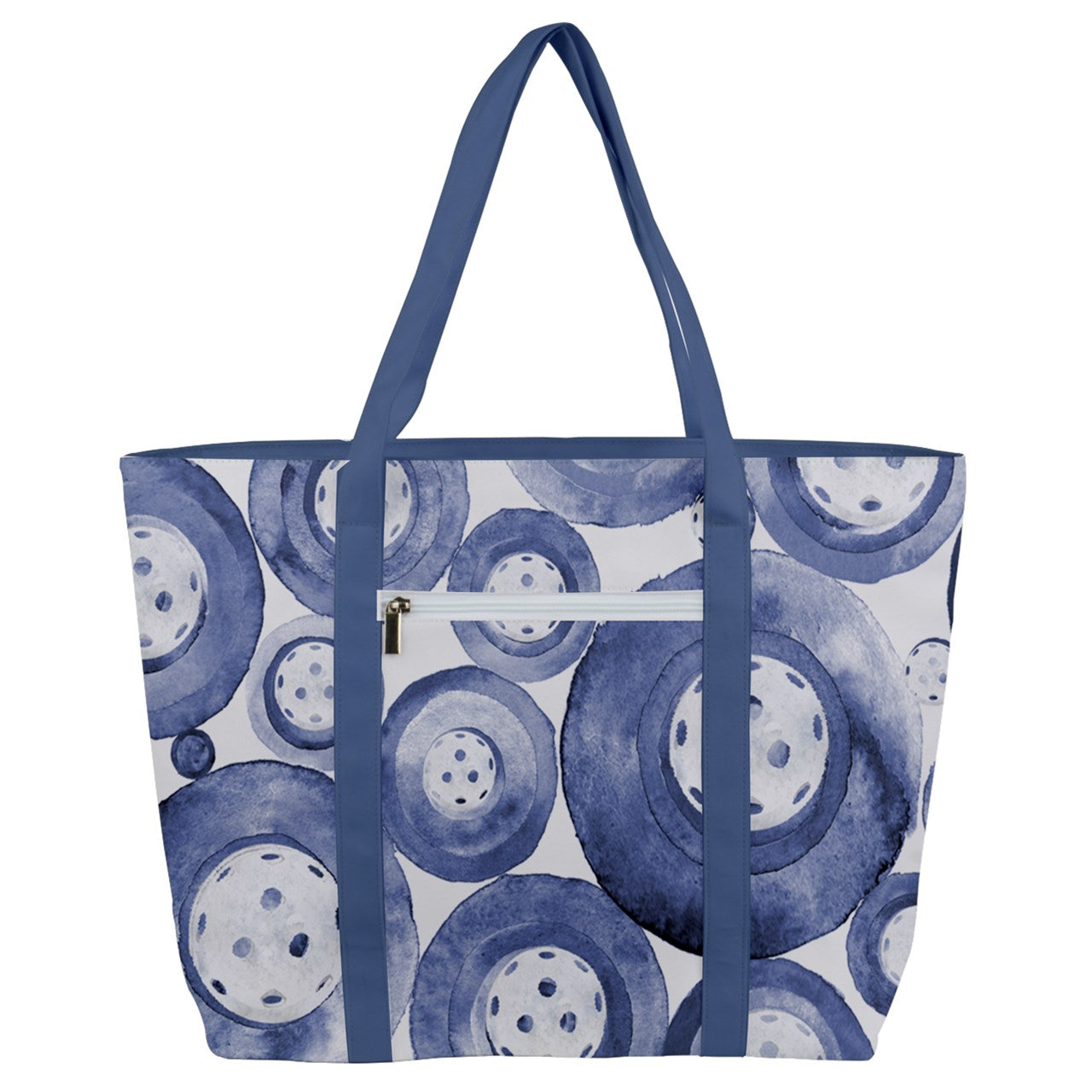 Dizzy Pickle Heidi BW Women's Pickleball Zip-Up Canvas Bag Blue White