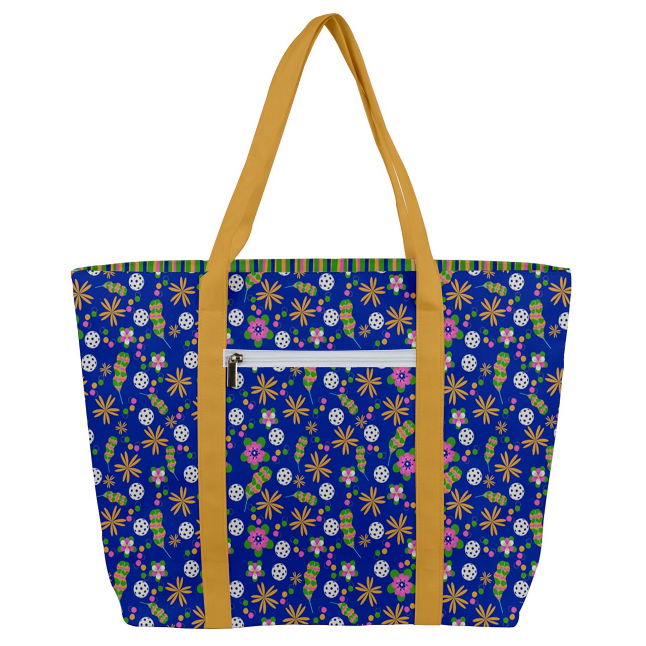 Dizzy Pickle Rita BY Women's Pickleball Zip-Up Canvas Bag Blue Yellow