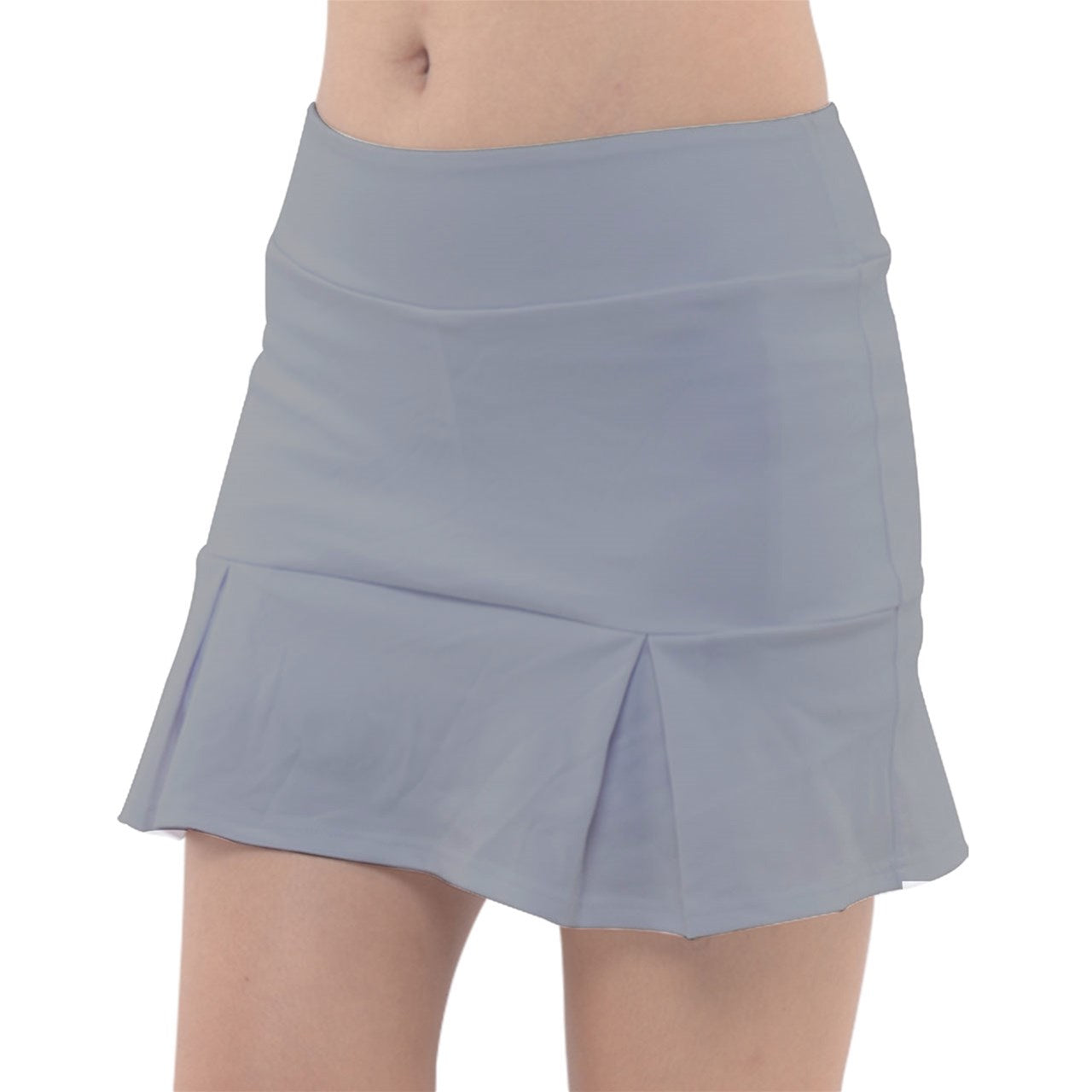 Dizzy Pickle Lesia Solid Misty Gray Women's Pickleball Classic Skort with Inner Shorts and Pockets