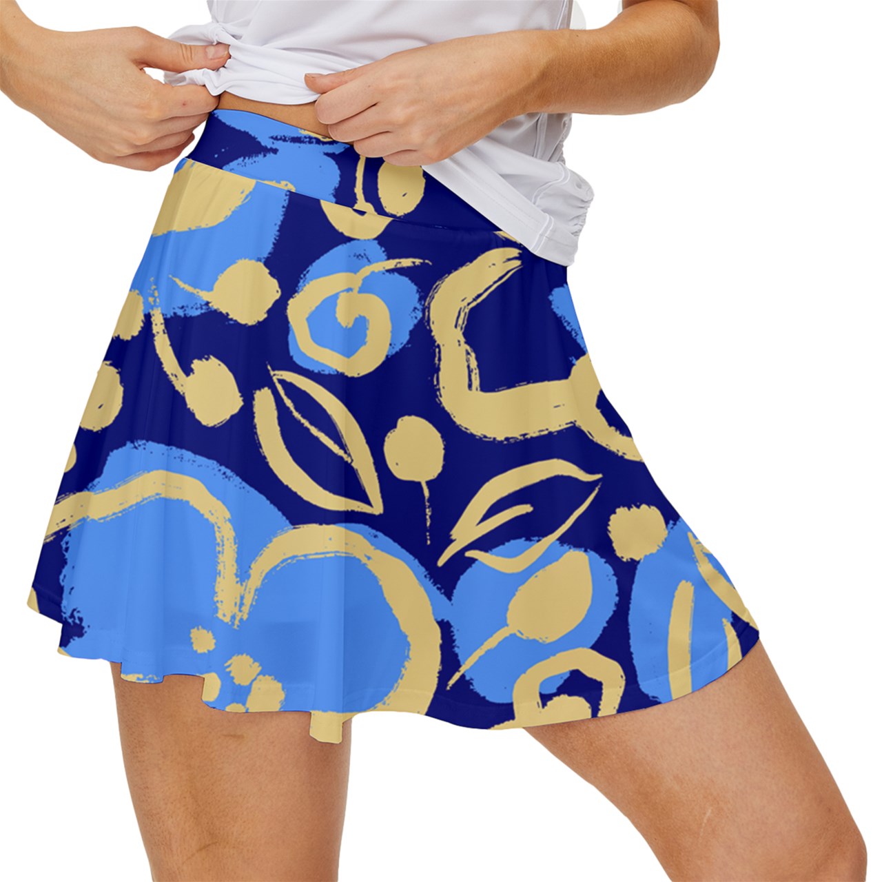 Dizzy Pickle Lesia BYB Blooms Women's Pickleball 15" Court Skorts with Inner Shorts