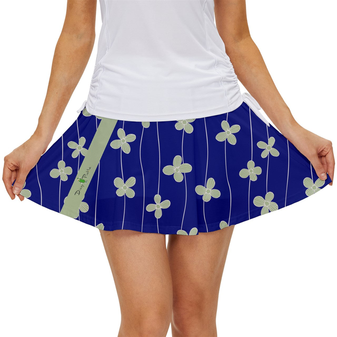 Dizzy Pickle Lesia BSC Blossom Women's Pickleball 15" Court Skorts with Inner Shorts