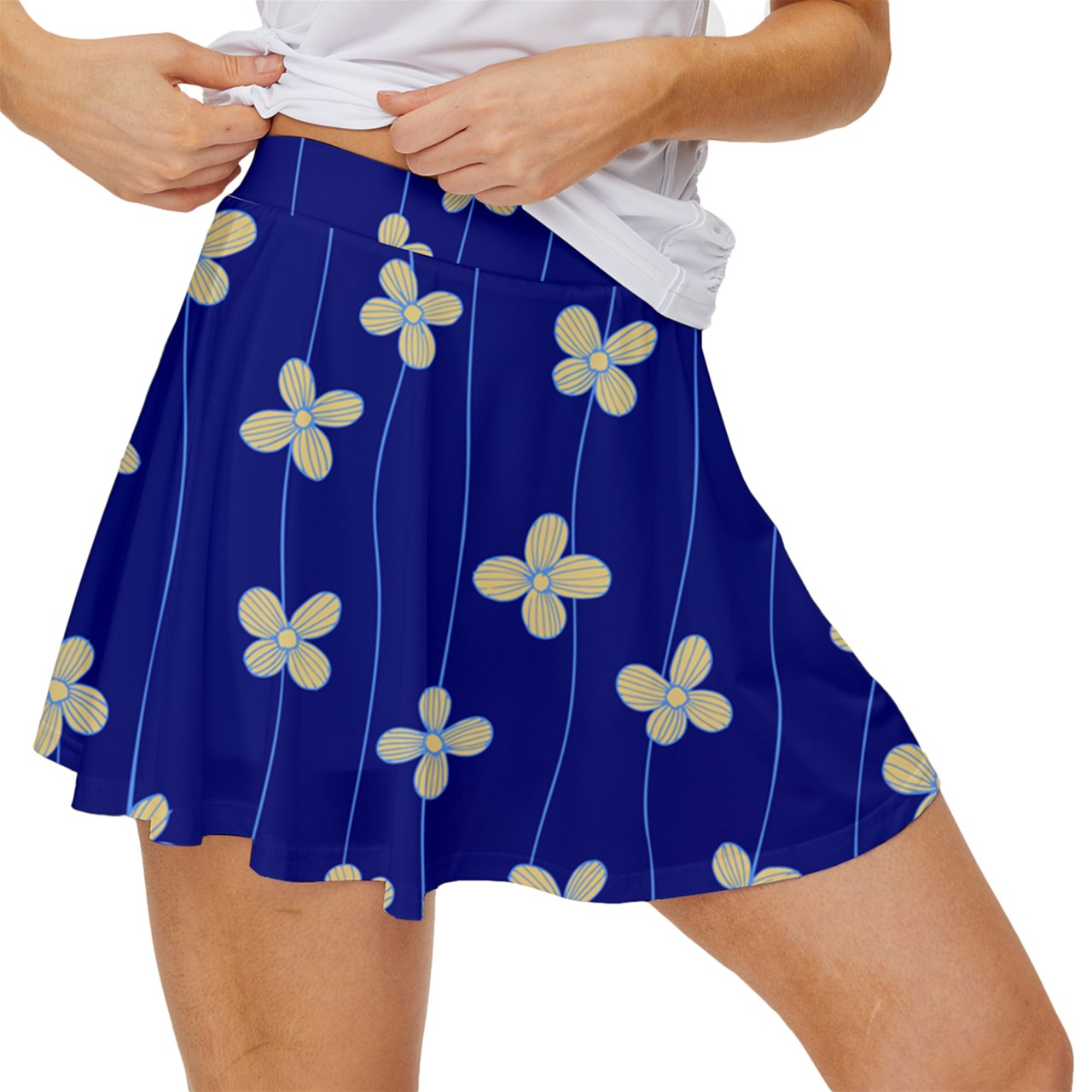 Dizzy Pickle Lesia BYB Blossom Women's Pickleball 15" Court Skorts with Inner Shorts