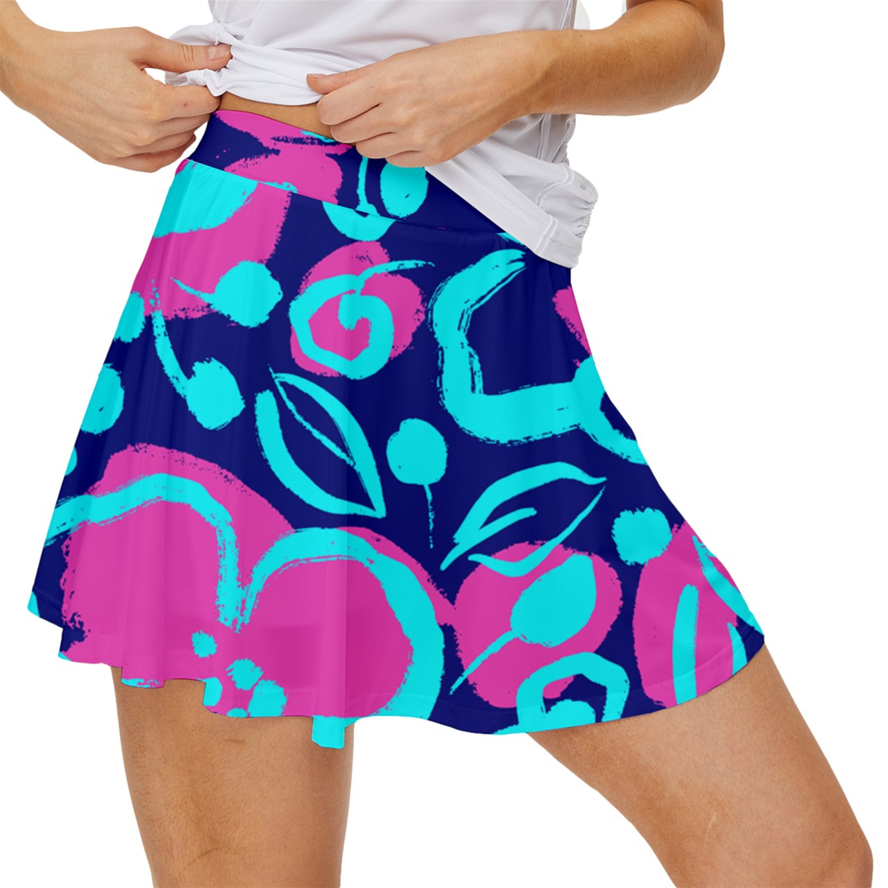 Dizzy Pickle Lesia BBP Blooms Women's Pickleball 15" Court Skorts with Inner Shorts