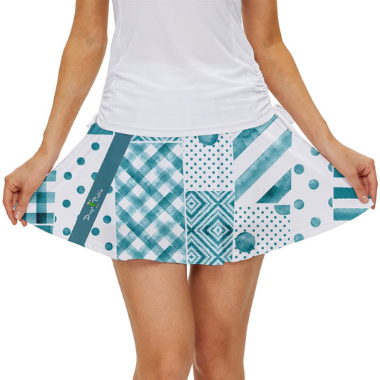 Dizzy Pickle Heidi Patches TW Women's Pickleball 15" Court Skorts with Inner Shorts