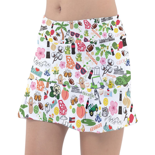 Dizzy Pickle Georgia Women's Classic 15" Pickleball Skort with Inner Shorts with Pockets