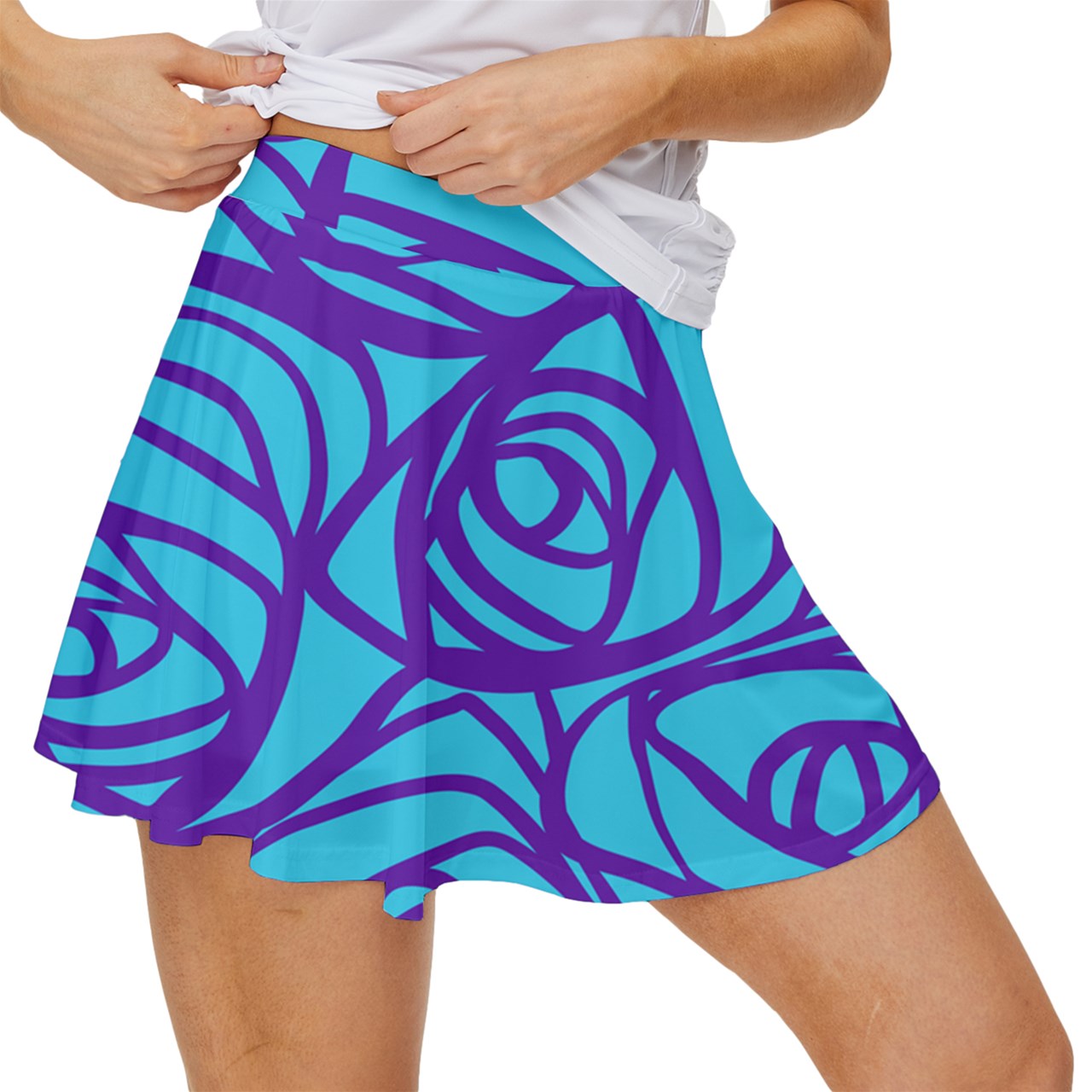 Dizzy Pickle Esther Teal Women's Pickleball 15" Court Skorts with Inner Shorts