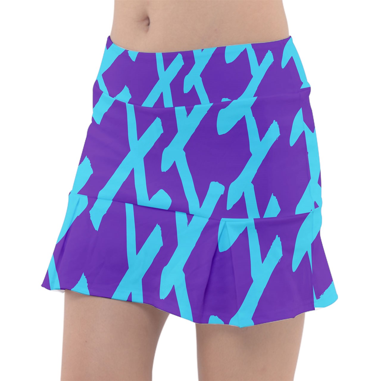 Dizzy Pickle Esther Weave Teal Women's Classic Pickleball Skort with Inner Shorts with Pockets