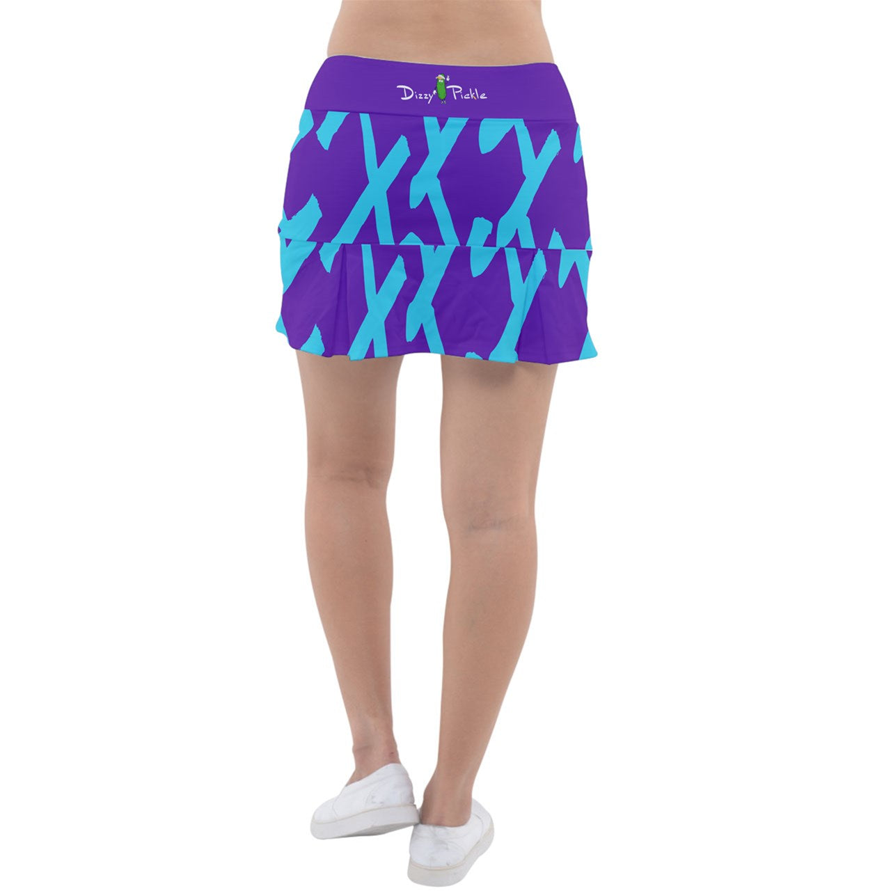 Dizzy Pickle Esther Weave Teal Women's Classic Pickleball Skort with Inner Shorts with Pockets