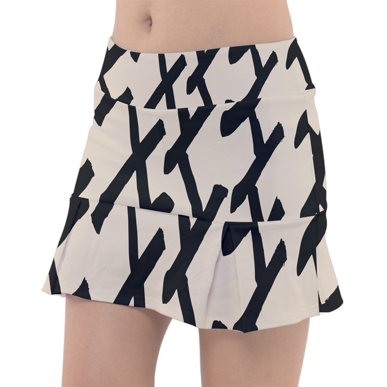 Dizzy Pickle Esther Weave Black Women's Classic Pickleball Skort with Inner Shorts with Pockets