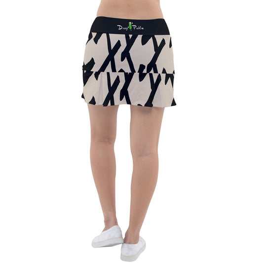 Dizzy Pickle Esther Weave Black Women's Classic Pickleball Skort with Inner Shorts with Pockets