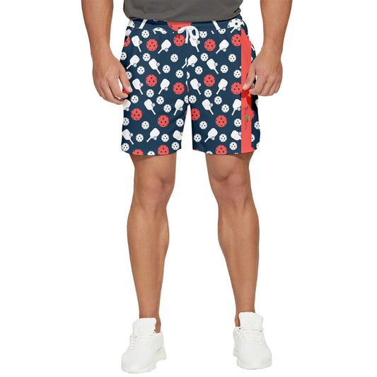 Dizzy Pickle MV Balls Men's Pickleball Stretchable Shorts  Men's Runner Shorts