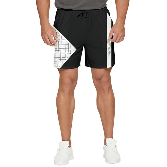 Dizzy Pickle ML Matrix BW Men's Pickleball Stretchable Shorts