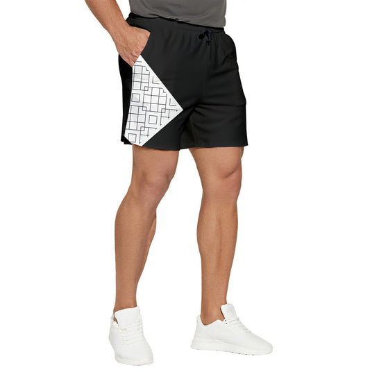 Dizzy Pickle ML Matrix BW Men's Pickleball Stretchable Shorts