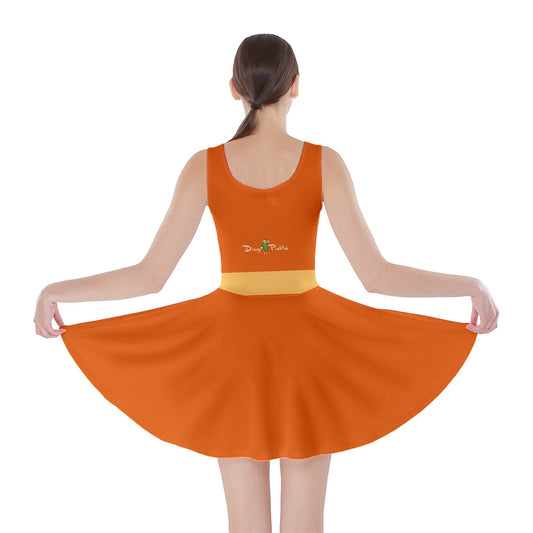 Dizzy Pickle Esther Waves Orange Women's Pickleball Tank Dress