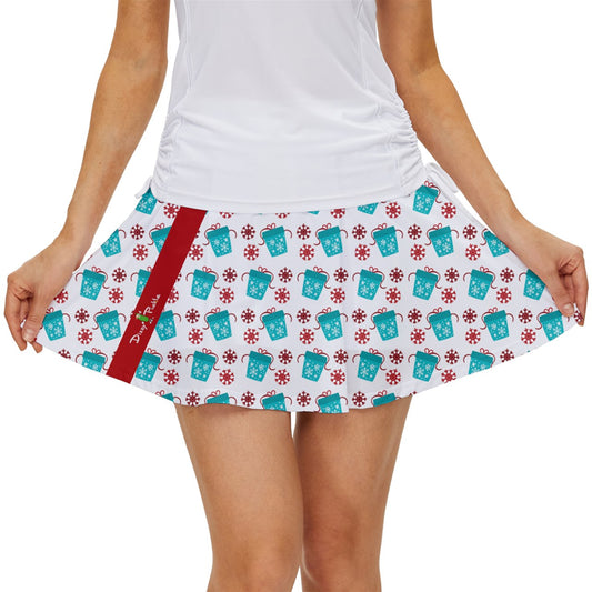 Dizzy Pickle Christmas Treats Women's Pickleball 15" Court Skorts with Inner Shorts