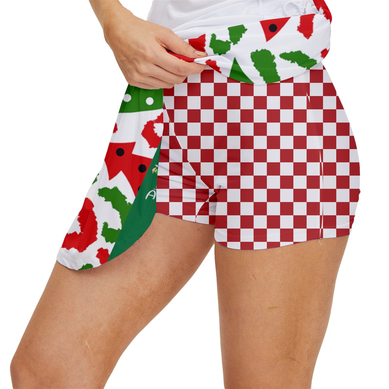 Dizzy Pickle Christmas Spectacular Women's Pickleball 15" Court Skorts with Inner Shorts