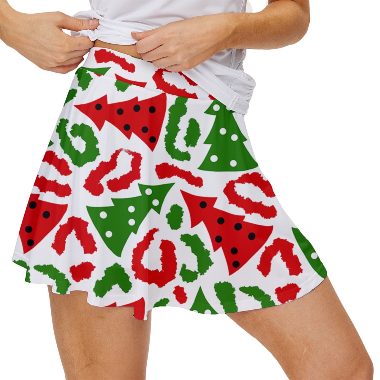 Dizzy Pickle Christmas Spectacular Women's Pickleball 15" Court Skorts with Inner Shorts