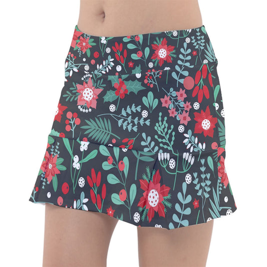 Dizzy Pickle Christmas Garden Women's Pickleball Classic 15" Pickleball Skort with Inner Shorts