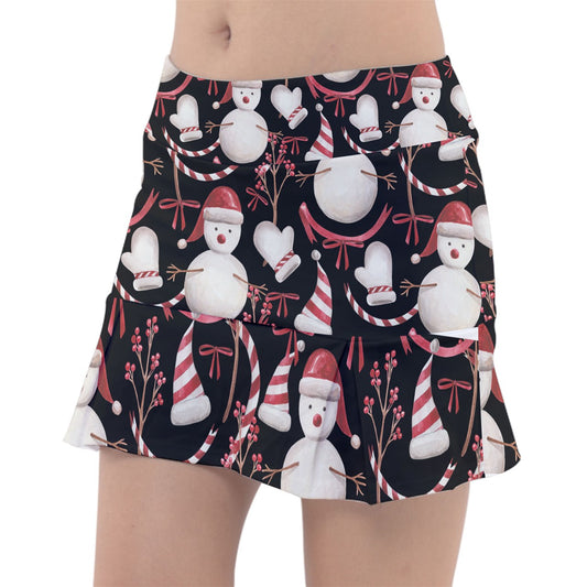 Dizzy Pickle Christmas Let It Snow Women's Pickleball Classic 15" Pickleball Skort with Inner Shorts