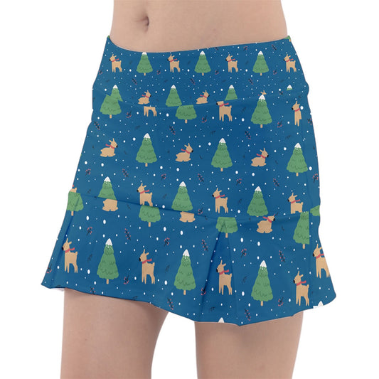 Dizzy Pickle Christmas Reindeer Frolic Women's Pickleball Classic 15" Pickleball Skort with Inner Shorts