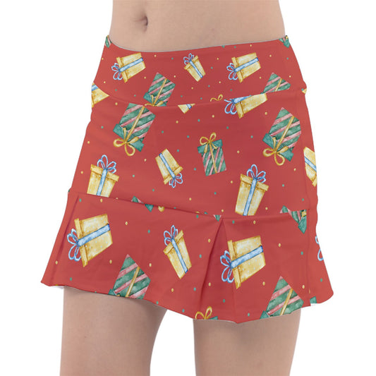 Dizzy Pickle Christmas All Wrapped Up Women's Pickleball Classic 15" Pickleball Skort with Inner Shorts