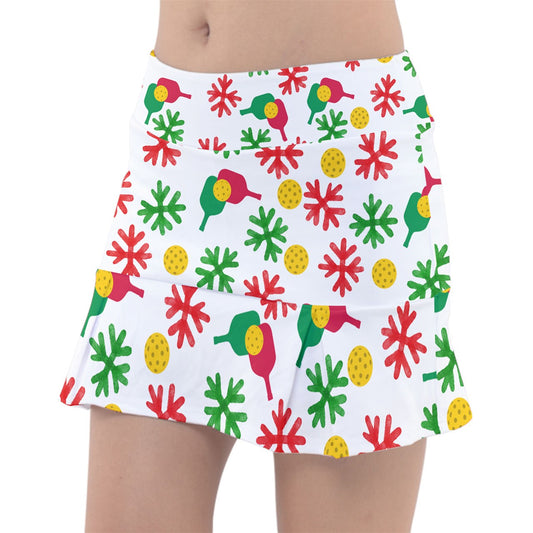 Dizzy Pickle Christmas Paddles Women's Pickleball Classic 15" Pickleball Skort with Inner Shorts