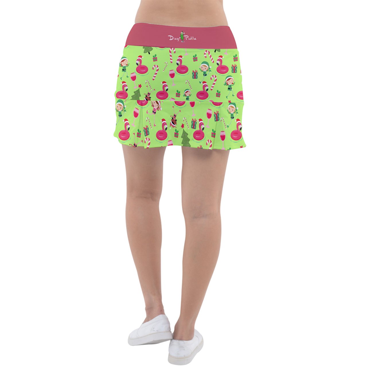 Dizzy Pickle Christmas Cheer Women's Pickleball Classic 15" Pickleball Skort with Inner Shorts