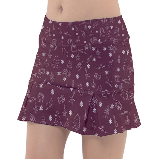 Dizzy Pickle Christmas Dreams Women's Pickleball Classic 15" Pickleball Skort with Inner Shorts