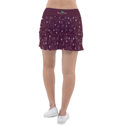 Dizzy Pickle Christmas Dreams Women's Pickleball Classic 15" Pickleball Skort with Inner Shorts