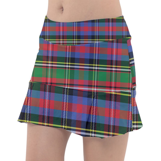 Dizzy Pickle Christmas Plaid Women's Pickleball Classic 15" Pickleball Skort with Inner Shorts