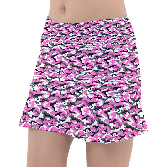 Dizzy Pickle Jan Pink Women's Pickleball Classic 15" Pickleball Skort with Inner Shorts