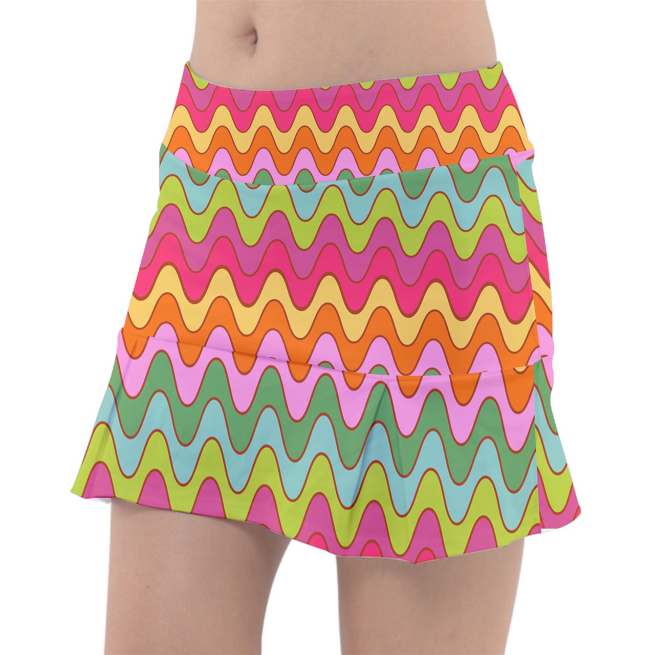 Dizzy Pickle Hannah Waves Women's Pickleball Classic 15" Pickleball Skort with Inner Shorts