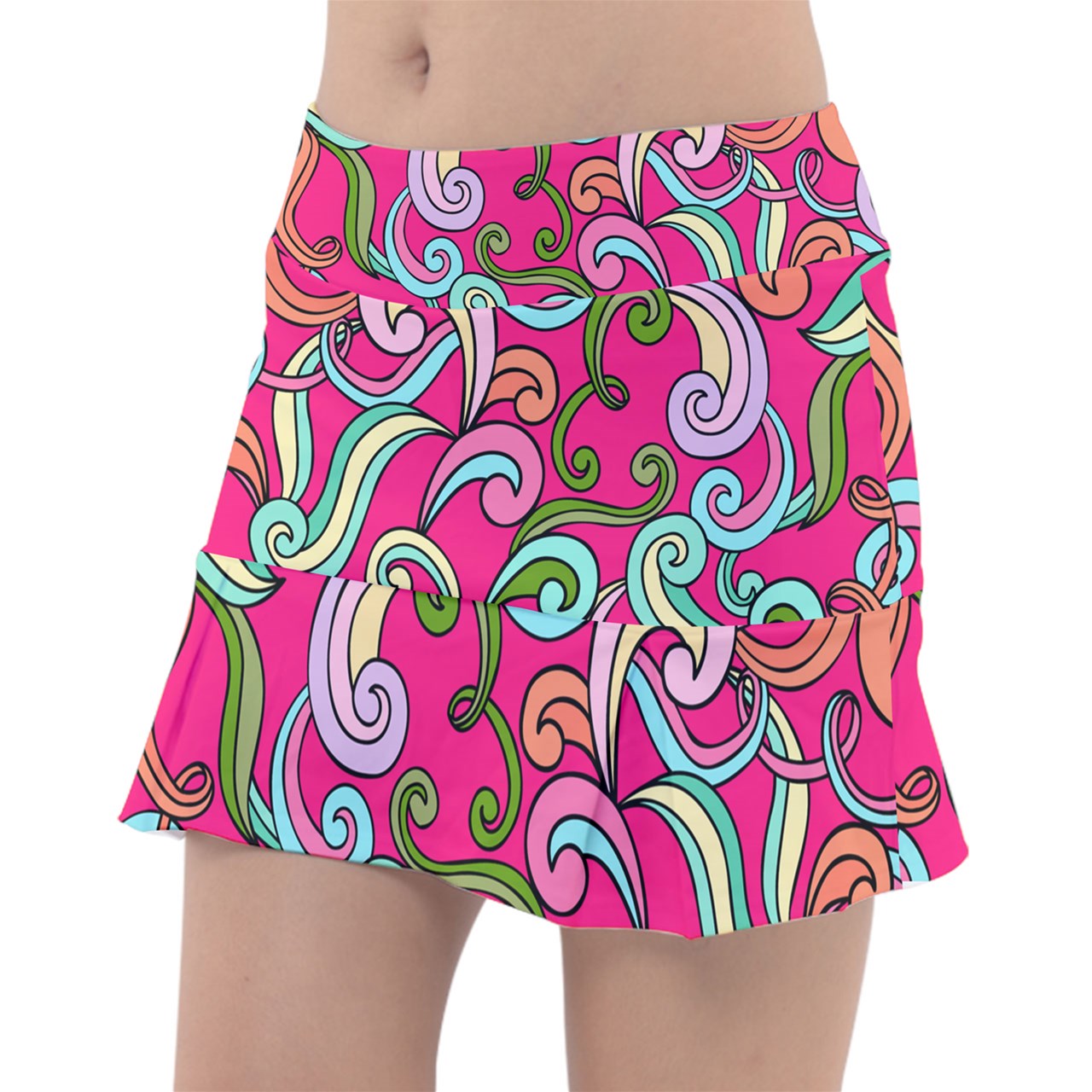 Dizzy Pickle Anna Pink Women's Pickleball Classic 15" Pickleball Skort with Inner Shorts