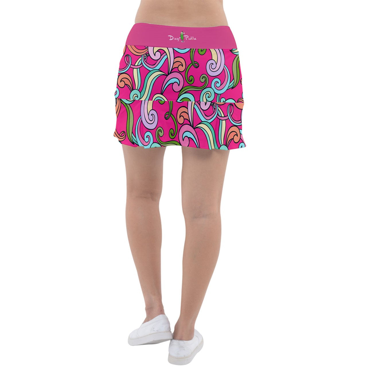 Dizzy Pickle Anna Pink Women's Pickleball Classic 15" Pickleball Skort with Inner Shorts